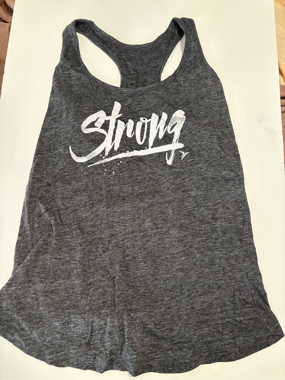 Old navy strong gray workout tank racerback S